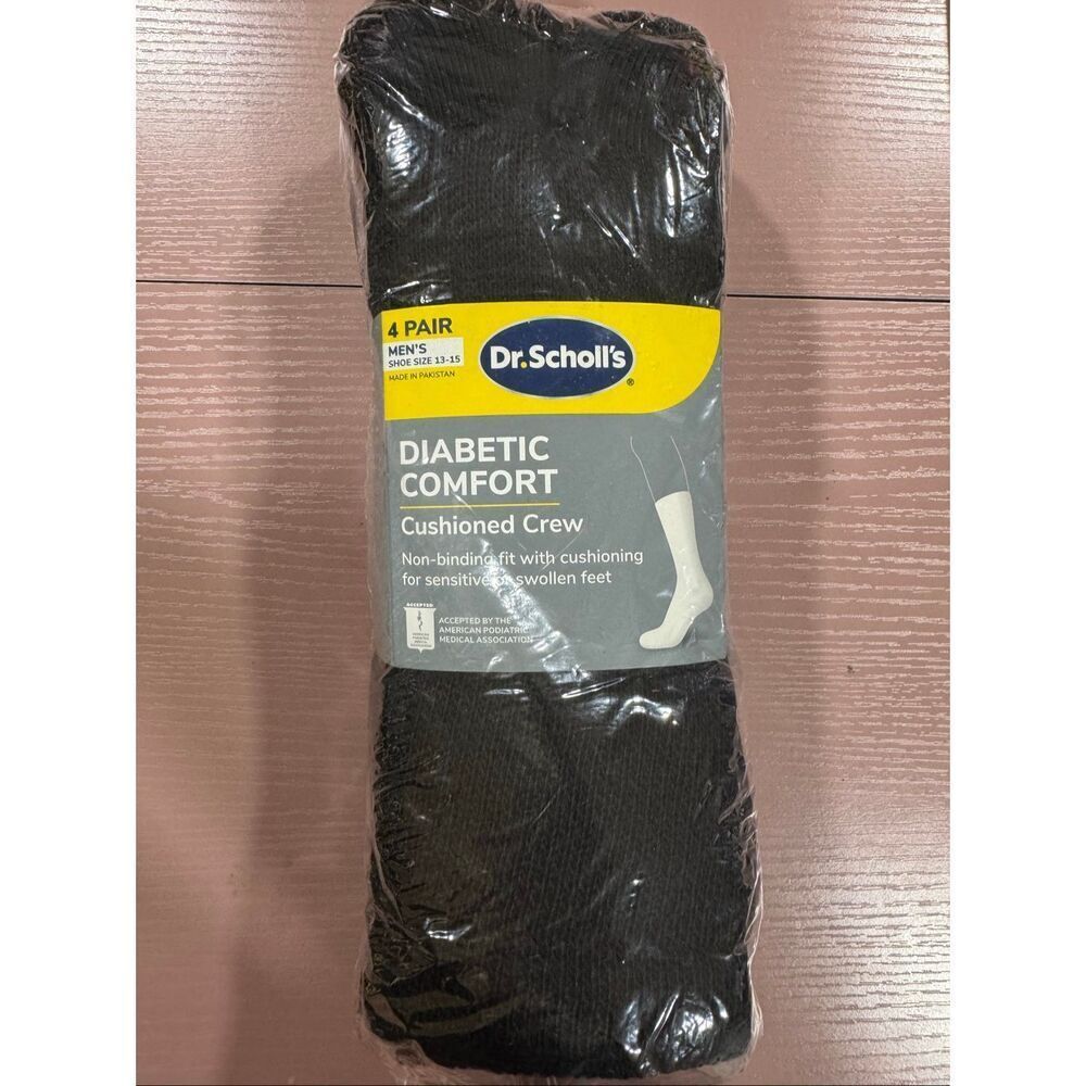 Dr. Scholl's Women's Diabetes and Circulatory Crew Socks, 4 pack